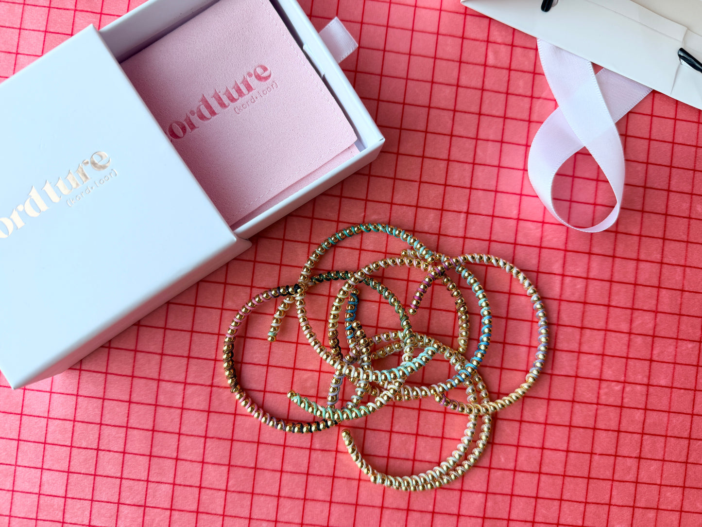 Skinny Wrapped Beaded Cuff