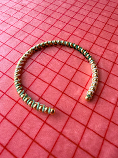 Skinny Wrapped Beaded Cuff