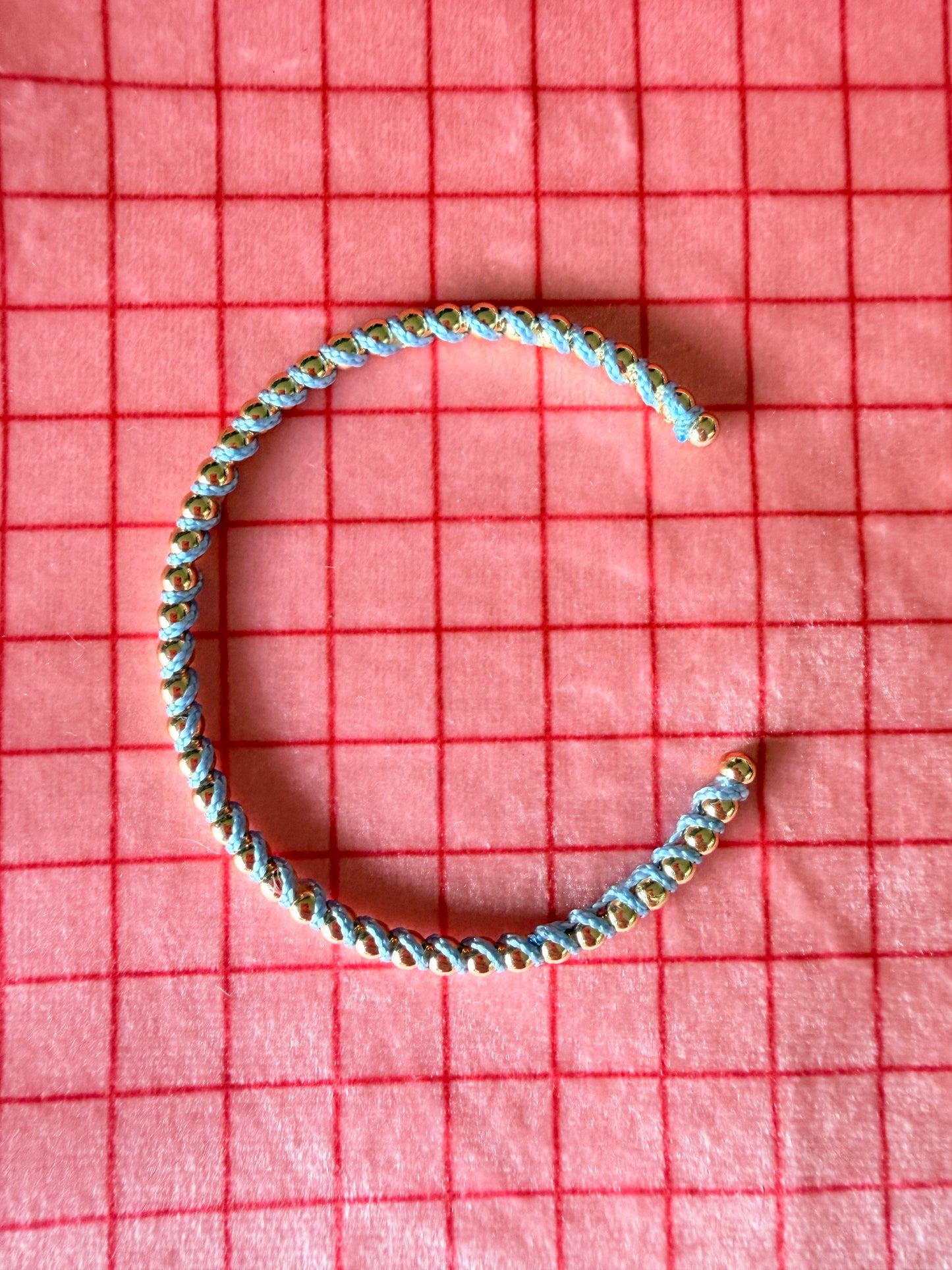 Skinny Wrapped Beaded Cuff