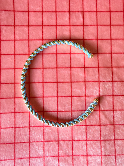 Skinny Wrapped Beaded Cuff
